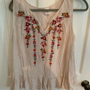 Embroidered top